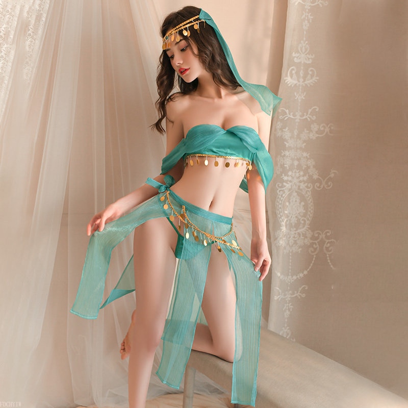 Ancient Chinese Cosplay Porn - Green Sexy Chinese Dress Porn Lingerie Retro Perspective Cosplay Ancient  Costume Sweet Temptation Mesh Bra Hanfu Skirt Headdress | Lazada.co.th