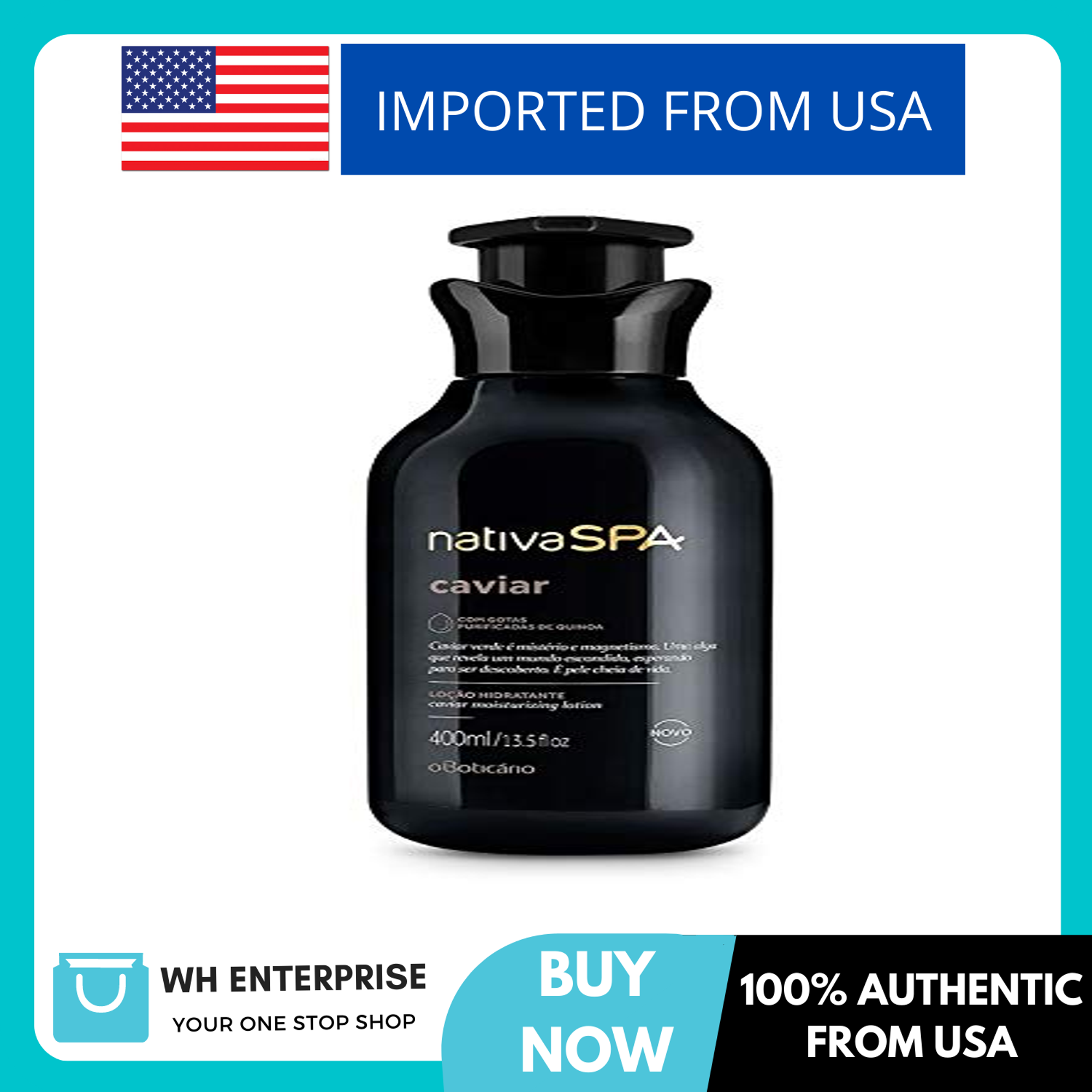 Nativa Spa Caviar Body Lotion By O Boticario 30 Hours Of Hydration Loa A O Hidratante Fragranced Skin Moisturizer With Purified Quinoa Drops 13 5 Fl Oz Pre Order Lazada Singapore