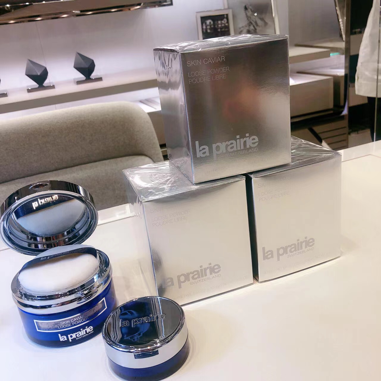 La Prairie Belle Blue Caviar Loose Powder 40g+10g | Lazada Singapore