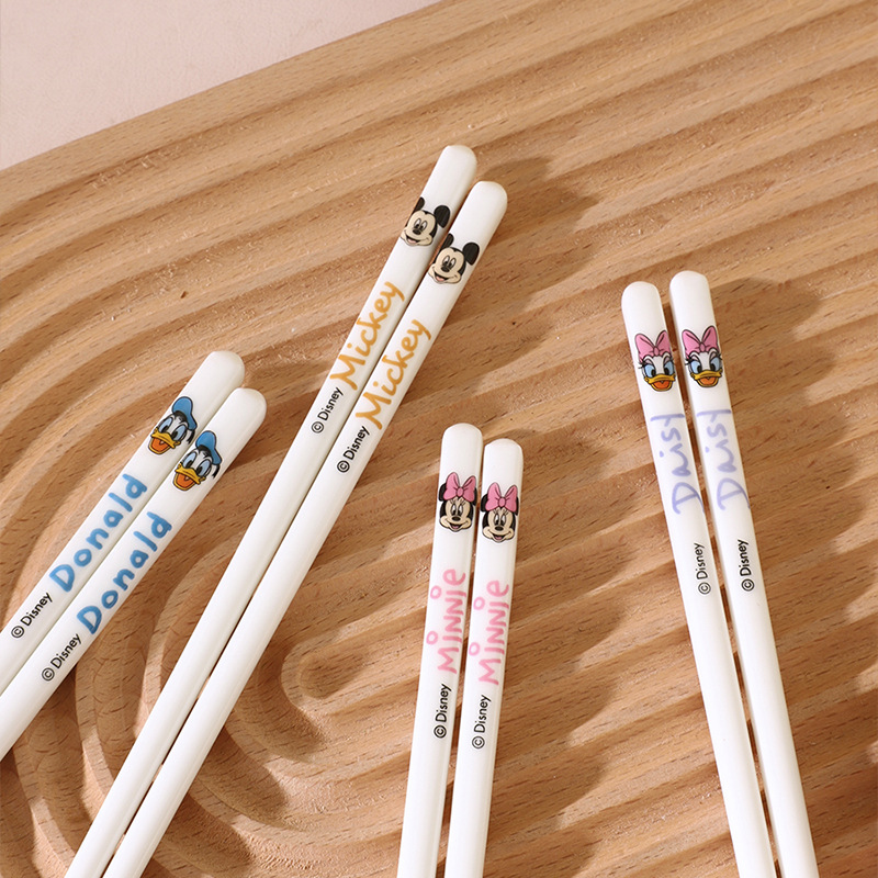 Genuine Ceramic Chopsticks Mickey High Quality Chopsticks Household High Temperature Resistant Tableware New Wholesale