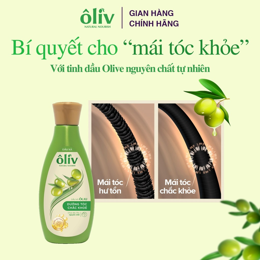 Dầu gội Ôliv dưỡng tóc chắc khỏe 650ml