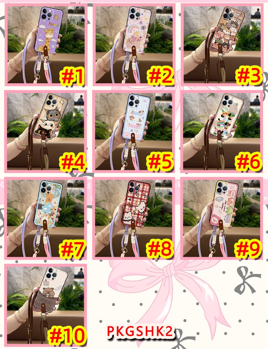 Anti-knock Soft case Phone Case For Nokia C10/C20 Back Cover Silicone Waterproof Durable Anti-dust Necklace Lanyard Cute. 