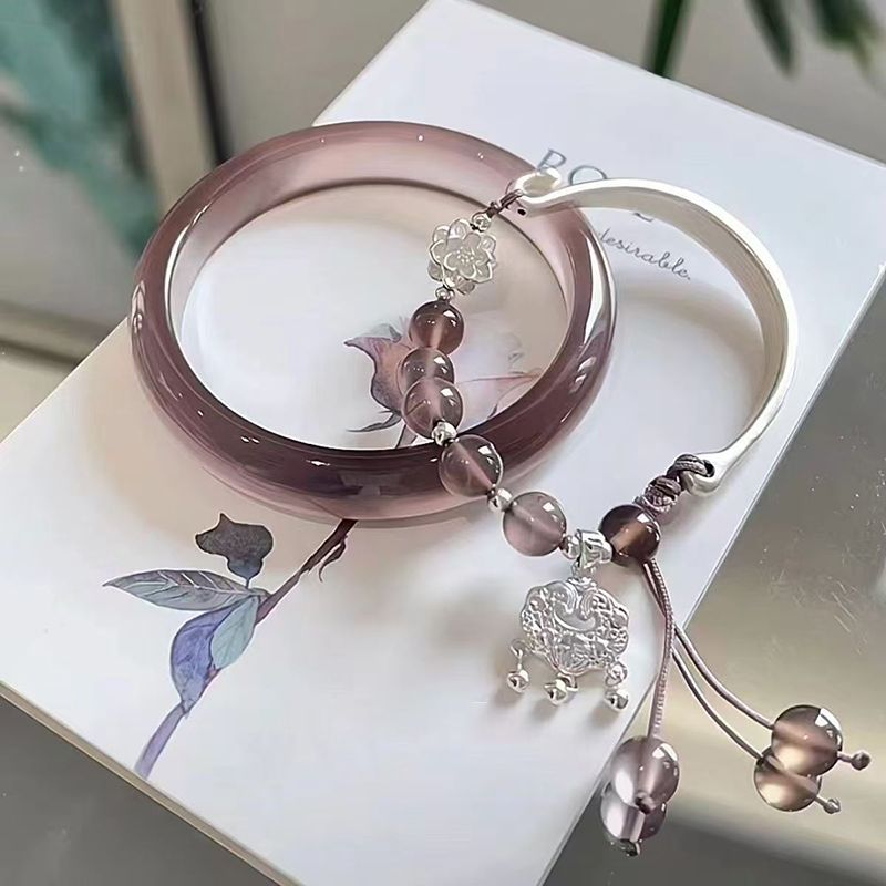 2Pcs Exquisite Chinese Style Tassels Bracelet For Women Girls Versatile Ancient Style Bracelet Jewelry Accessories Gifts.
