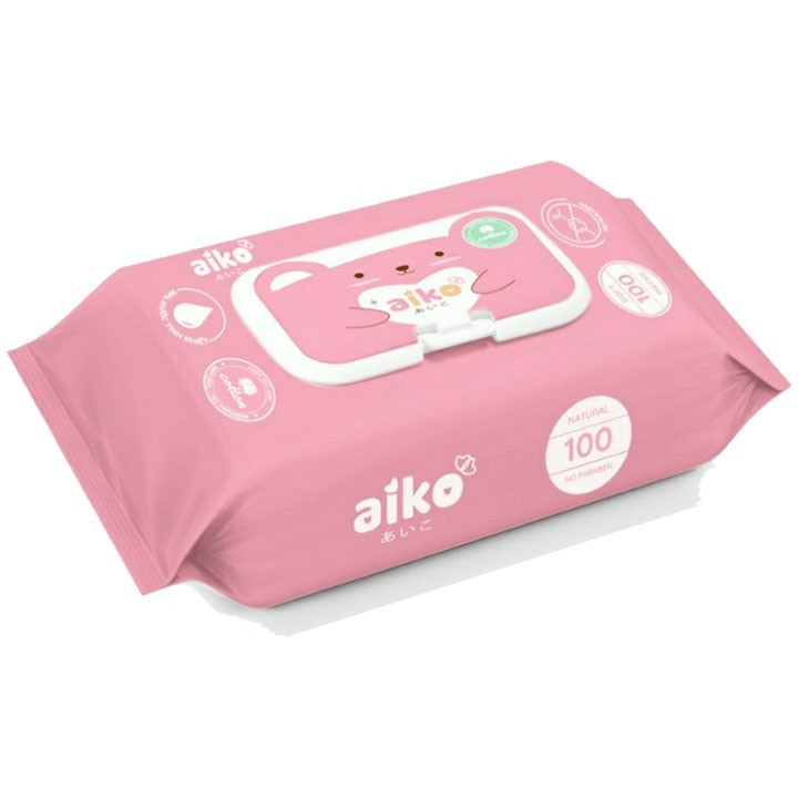 Khăn ướt cho bé aiko- không mùi 100 tờ