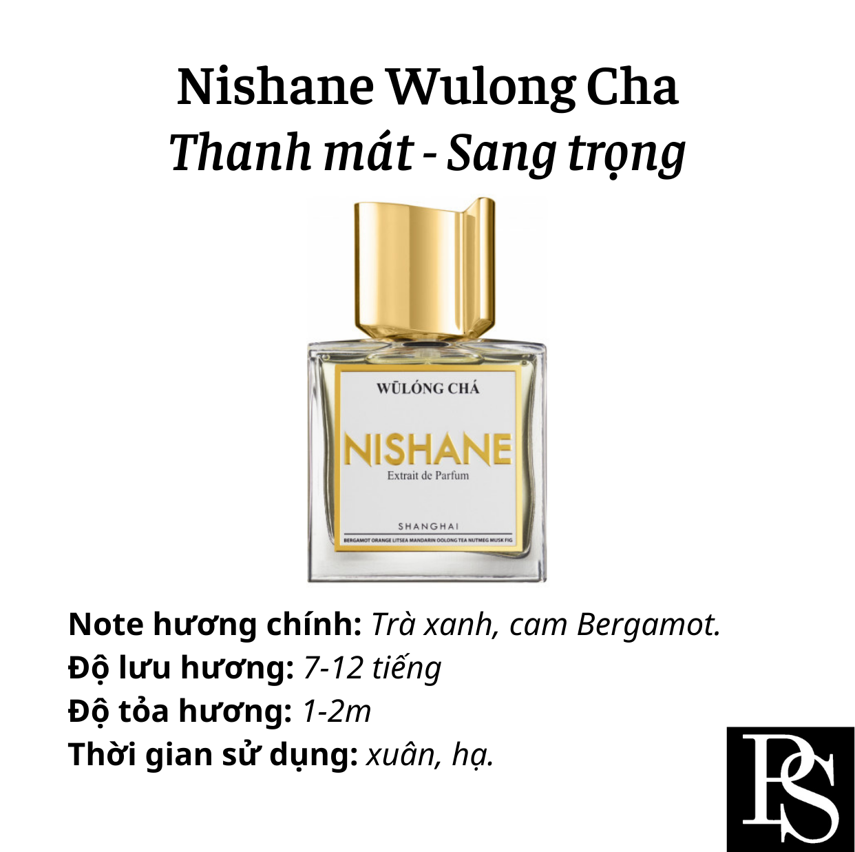 Nước hoa Unisex - Nishane Wulong Cha Extrait De Parfum