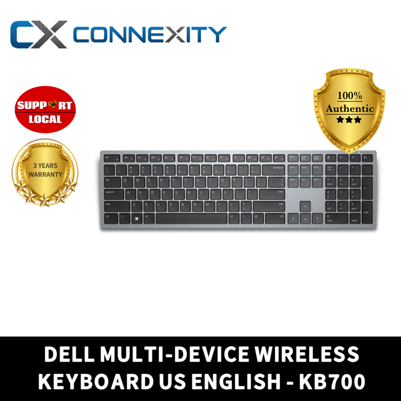 Dell Multi Device Wireless Keyboard Us English Kb700 Dell Keyboard Dell Wireless Keyboard