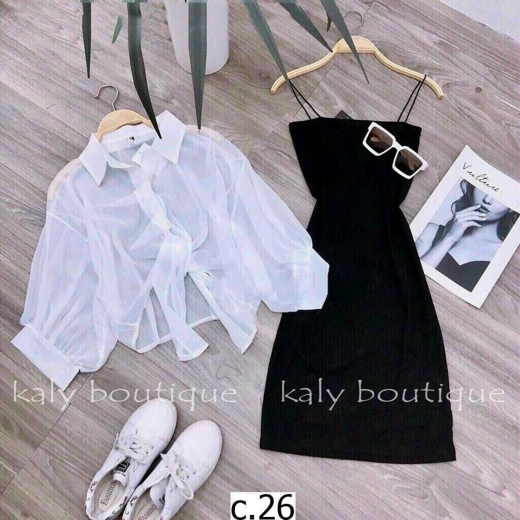 Set đầm body và áo kiểu nữ hot nhât ( foom dưới 55kg )