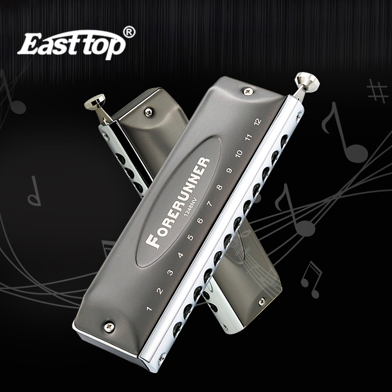 Easttop Harmonica 12หลุม48 Tone Professional Chromatic Harmonica Case