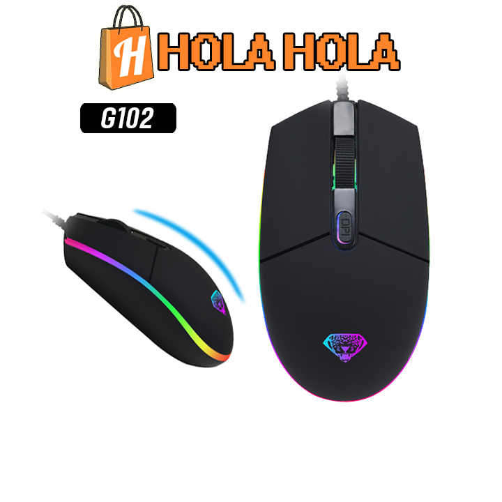 (Có Video) Chuột game thủ Divipad G102 Led RGB DPI 2400