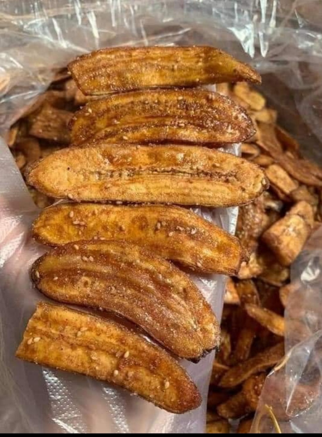 500gr  Chuối sấy mè gừng - giòn ngon