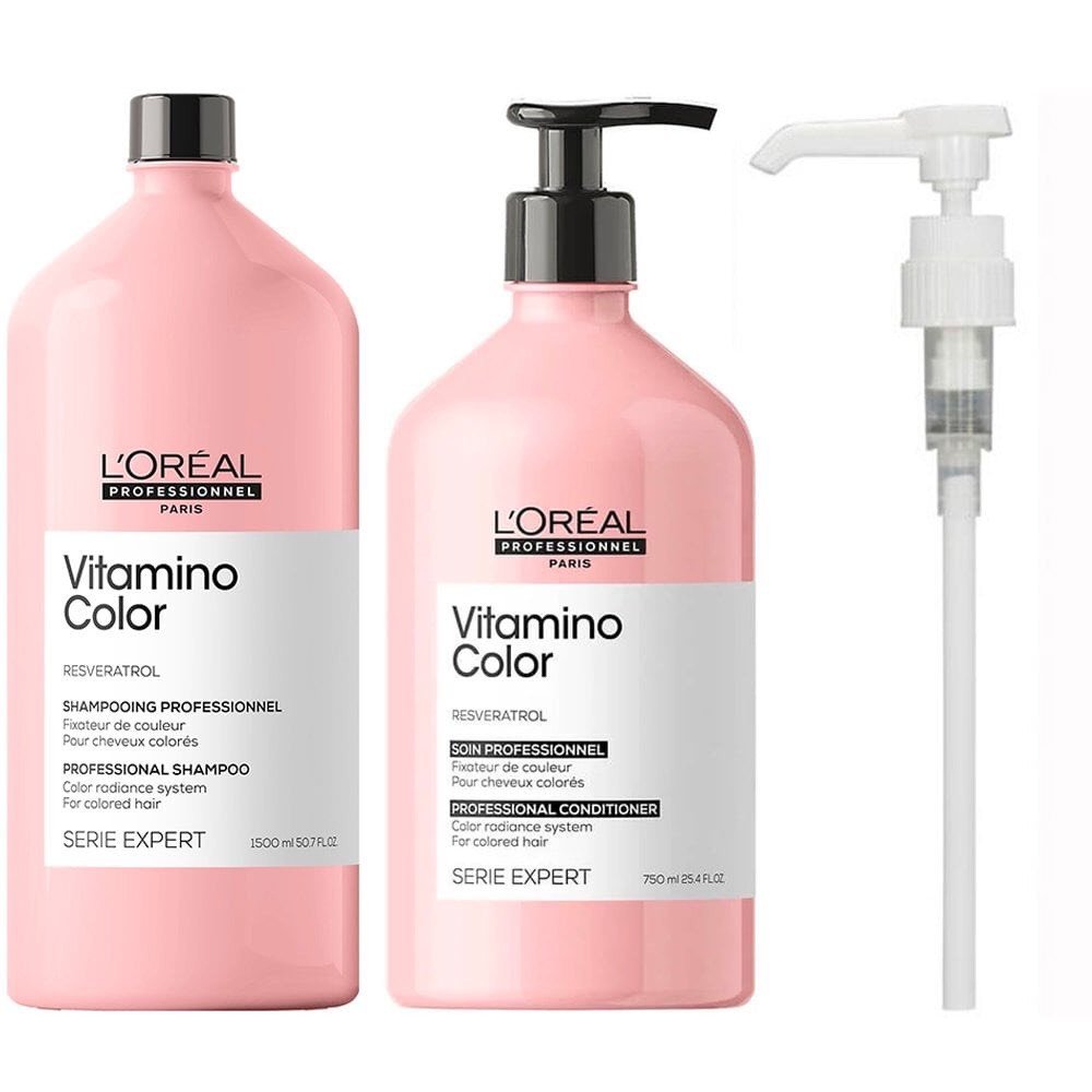 Dầu gội Loreal Professionnel Serie Expert Vitamino Color 1500ml - dưỡng màu tóc nhuộm