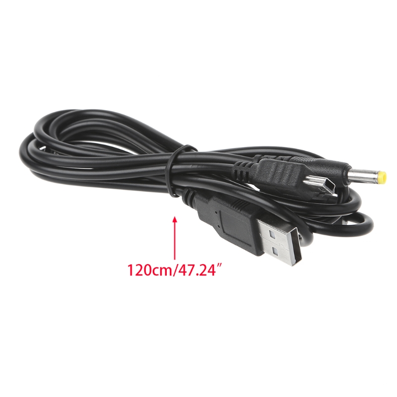 1.2m/3.94ft 2-in-1 USB Data Cable Charging Cord Lead for PSP 2000/3000 Console