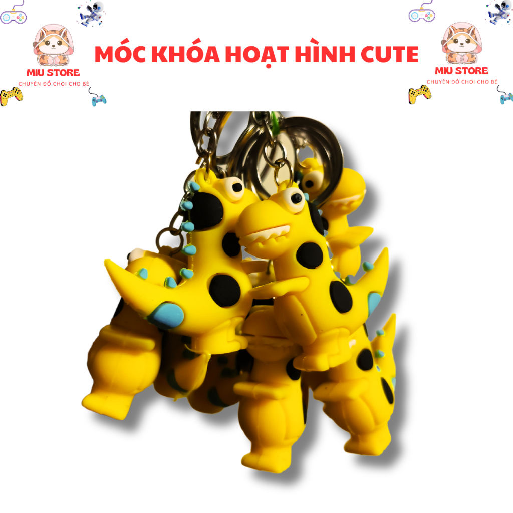 Móc Khóa Silicon Hoạt Hình Nhiều Mẫu