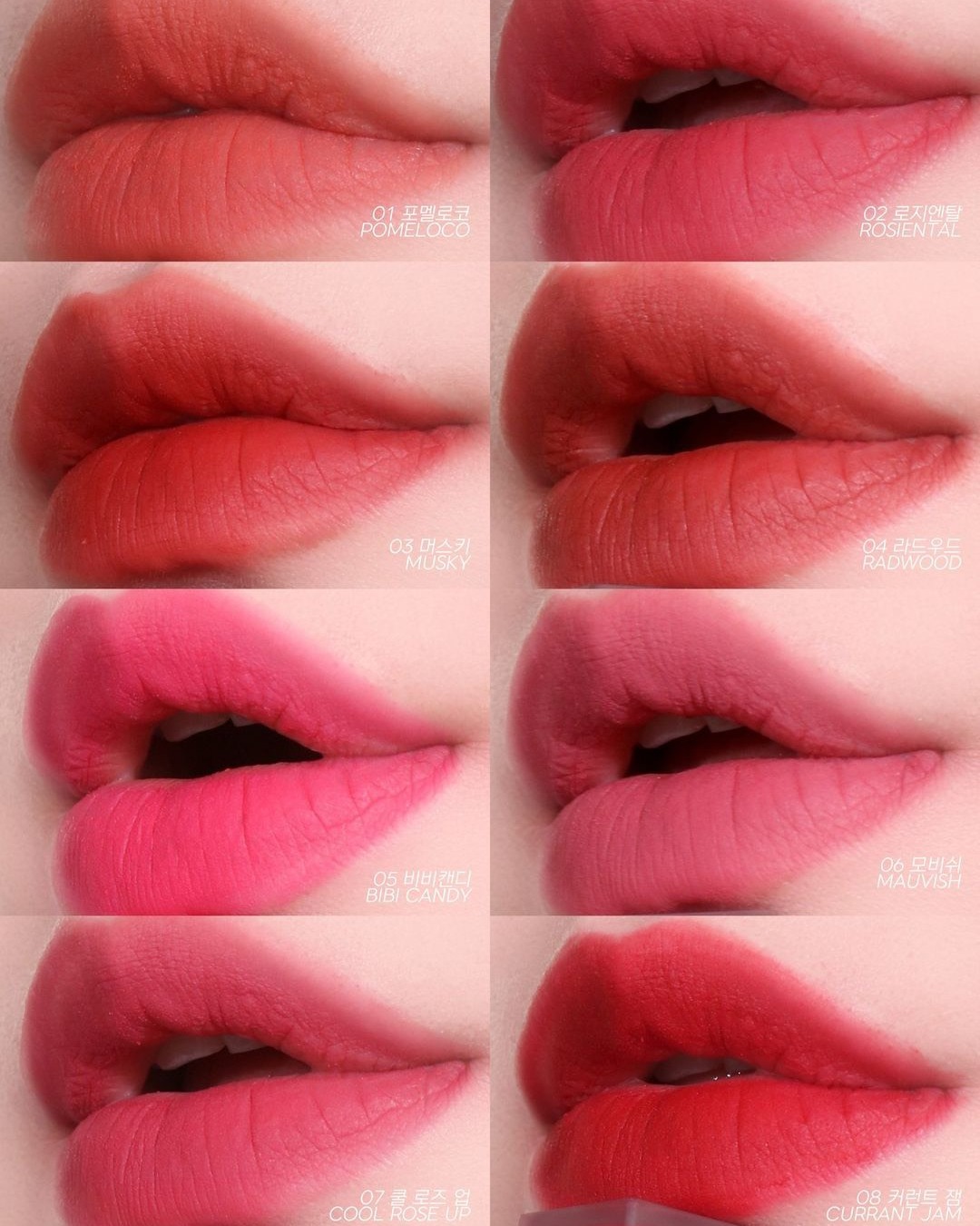 Son Romand Blur Fudge Tint 5g (son kem lì full 8 màu)