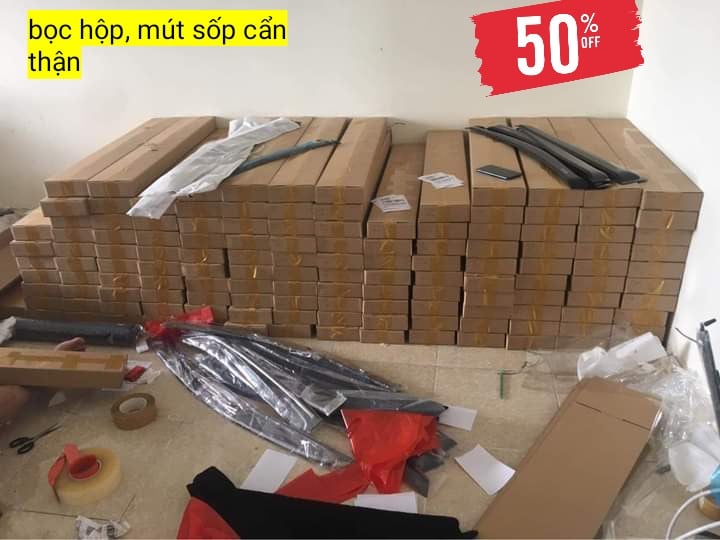 [Bọc hộp chống gãy] Vè che mưa Kona (6 chi tiết) [2018-2022]-đen