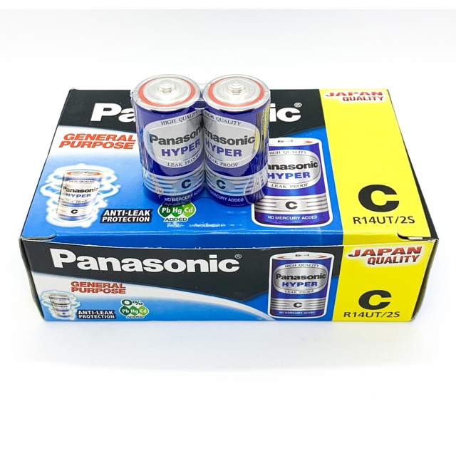 [Chính hãng công ty] 2 Viên Pin Trung ( Cỡ C ) Panasonic 1,5 V