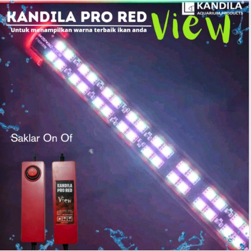 LAMPU AQUARIUM LED TANNING KANDILA PRO RED VIEW 1200