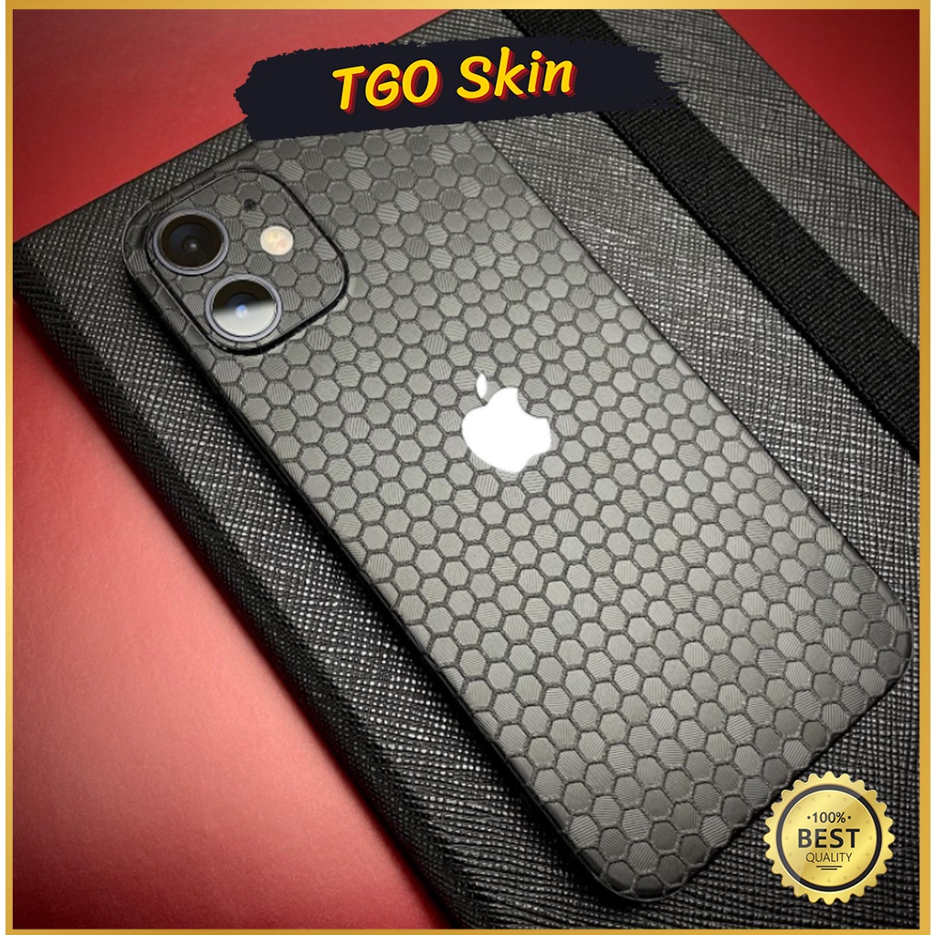 Miếng dán skin honeycomb iphone 14 pro max / 13 pro max / iphone 12 pro max / 13 pro / 13 / 13 mini / 12 pro / 12 / 12 mini