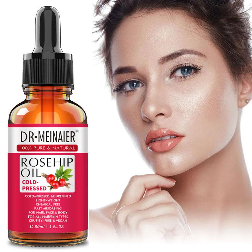 Rosehip Essential Oil Natural Oil Face Anti Aging Wrinkle Facial Moisturizer Serum Scar Skin Massage Care Gua Treatment Sha G3H4. 
