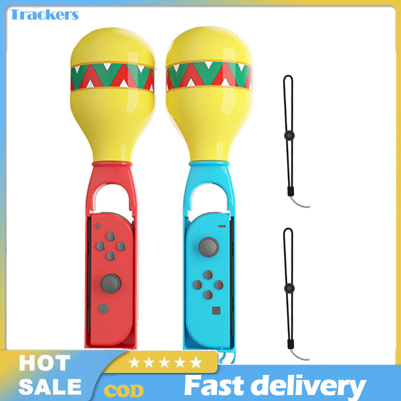 2pcs Game Sand Hammer Hand Grip Compatible For Switch Left Right Small Handle Controller Grips With Wrist Strap