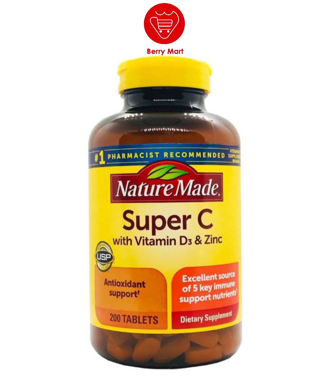 Viên Uống Nature Made Super C With Vitamin D3 & Zinc thumbnail