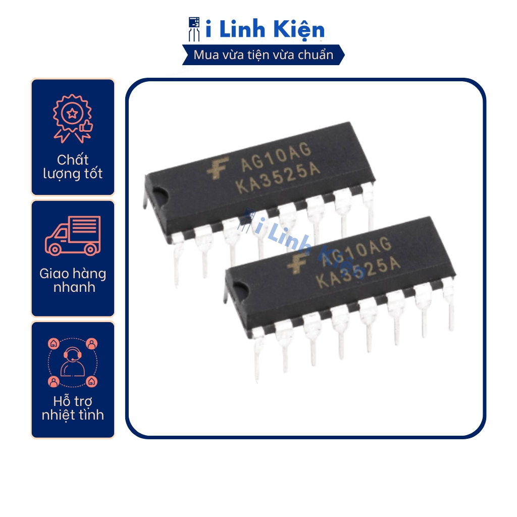 Ka3525 ic ka3525a 16 chân chân cắm dip-16 chính hãng.