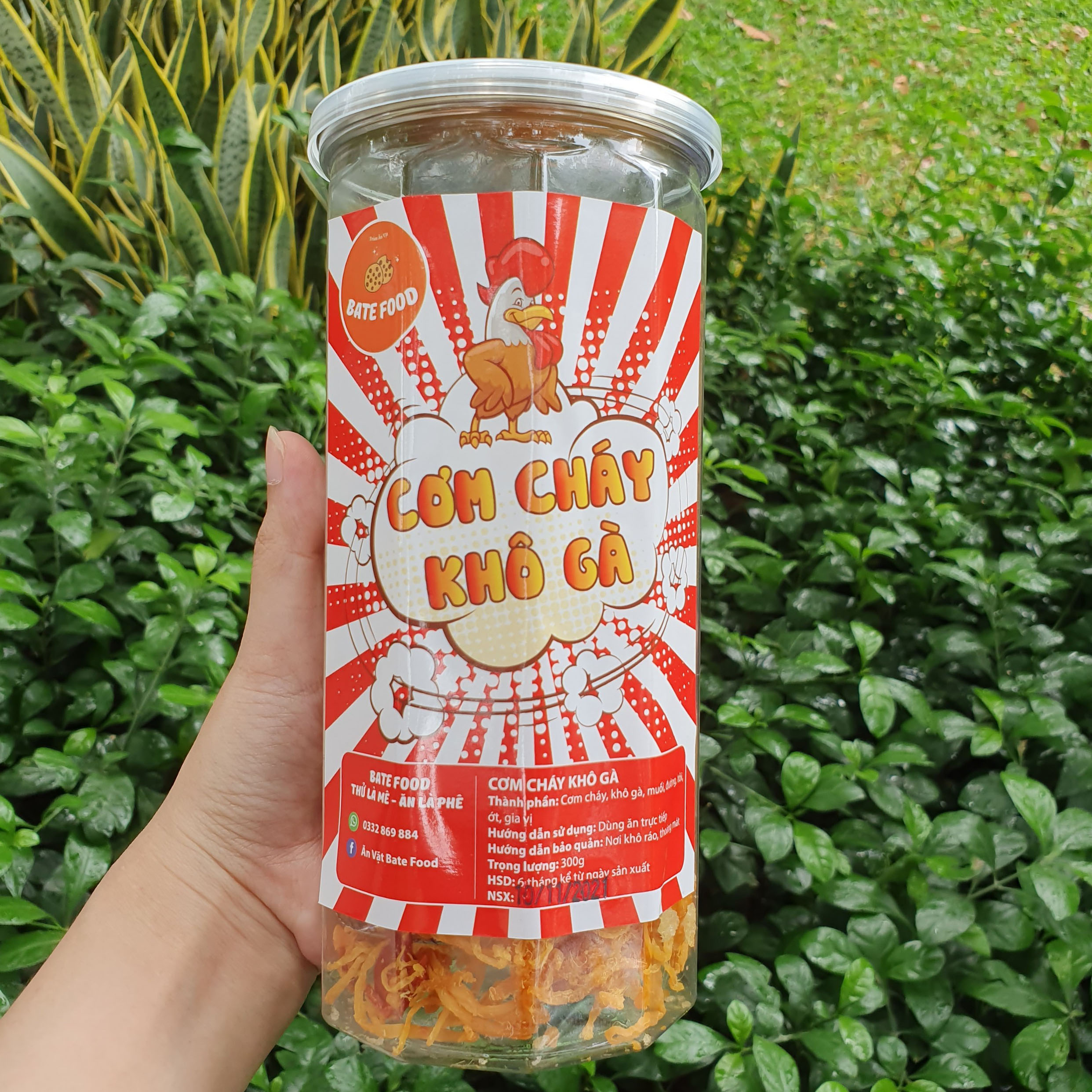 Cơm Cháy Lắc Khô Gà 300g Siêu Ngon Đồ ăn vặt