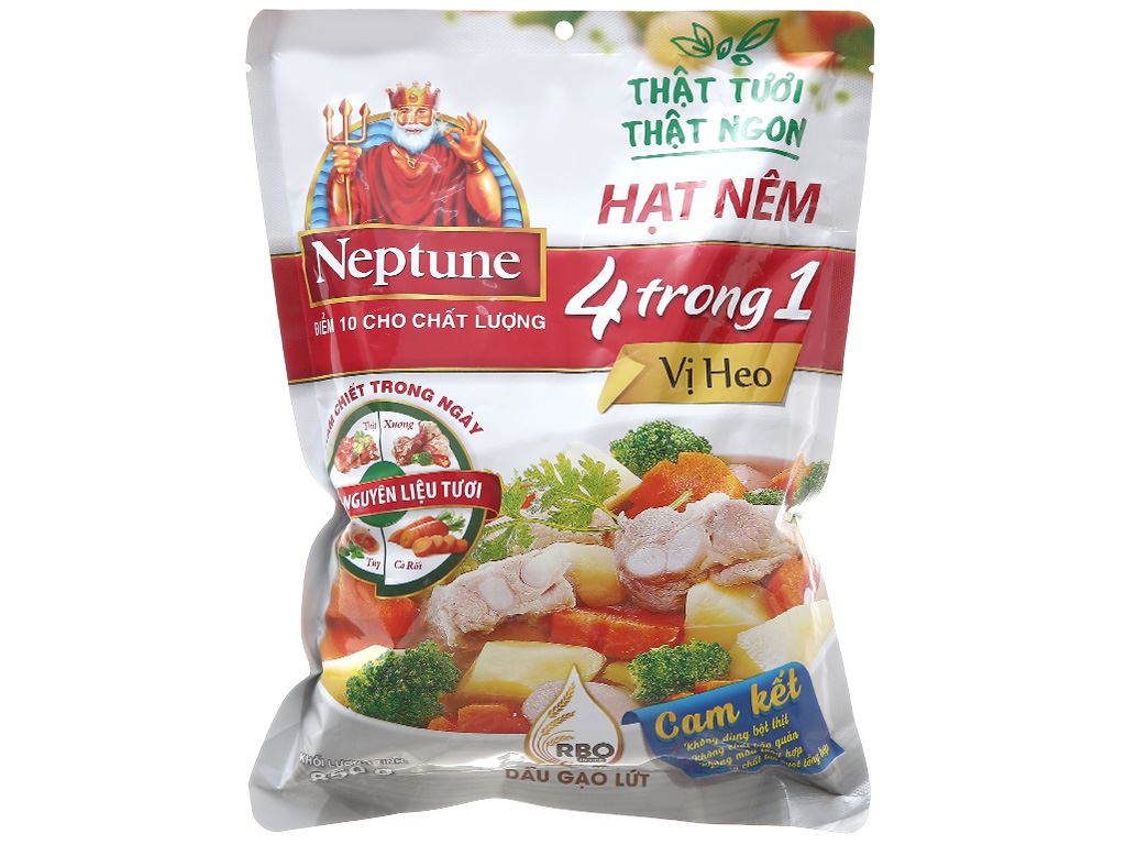 Hạt nêm 4 trong 1 vị heo Neptune