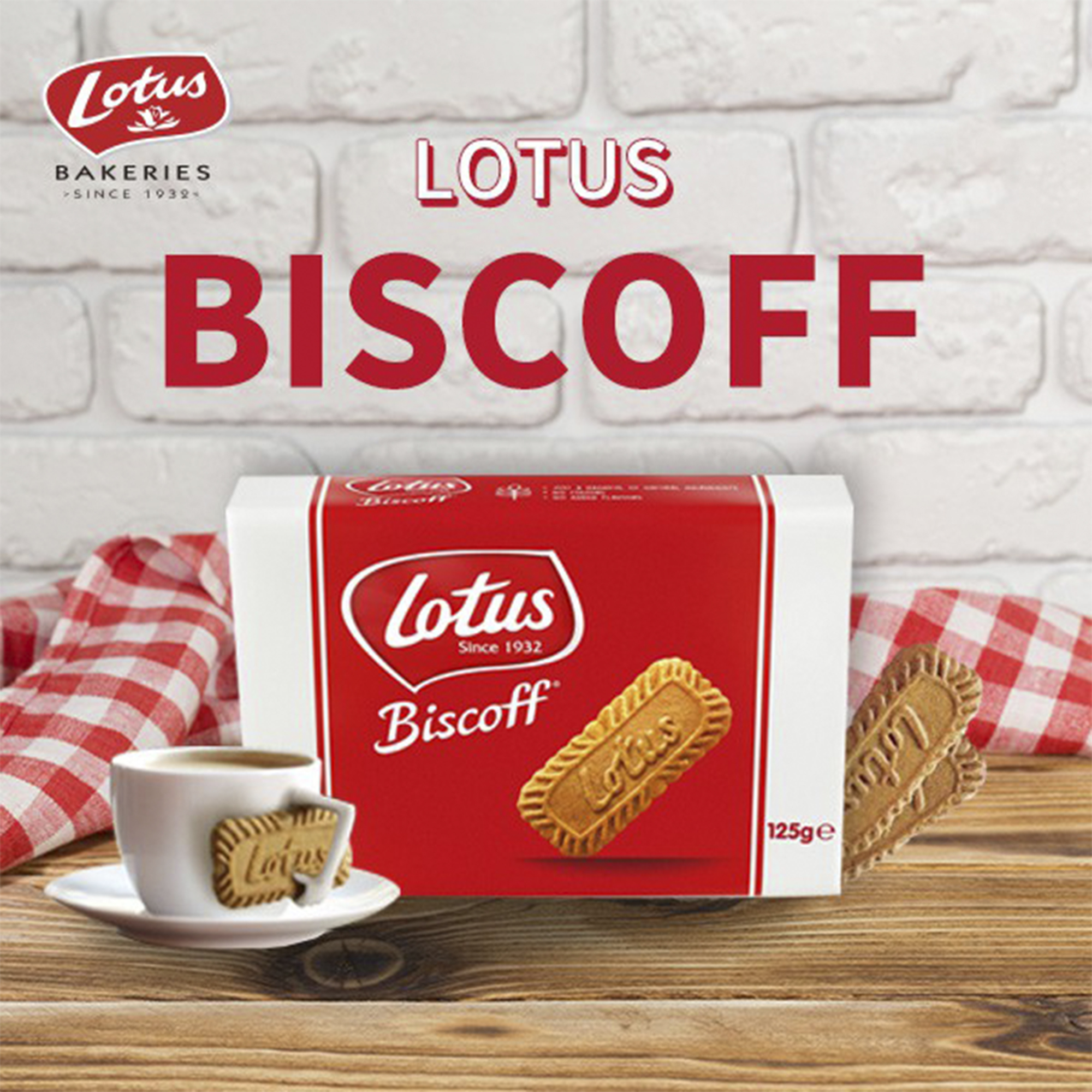 [READY STOCK](HALAL) LOTUS BISCOFF Biscuit 125g Lazada