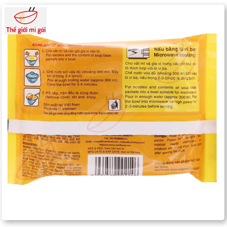 Mì thập cẩm Miliket (thùng 30 gói) loại 70g