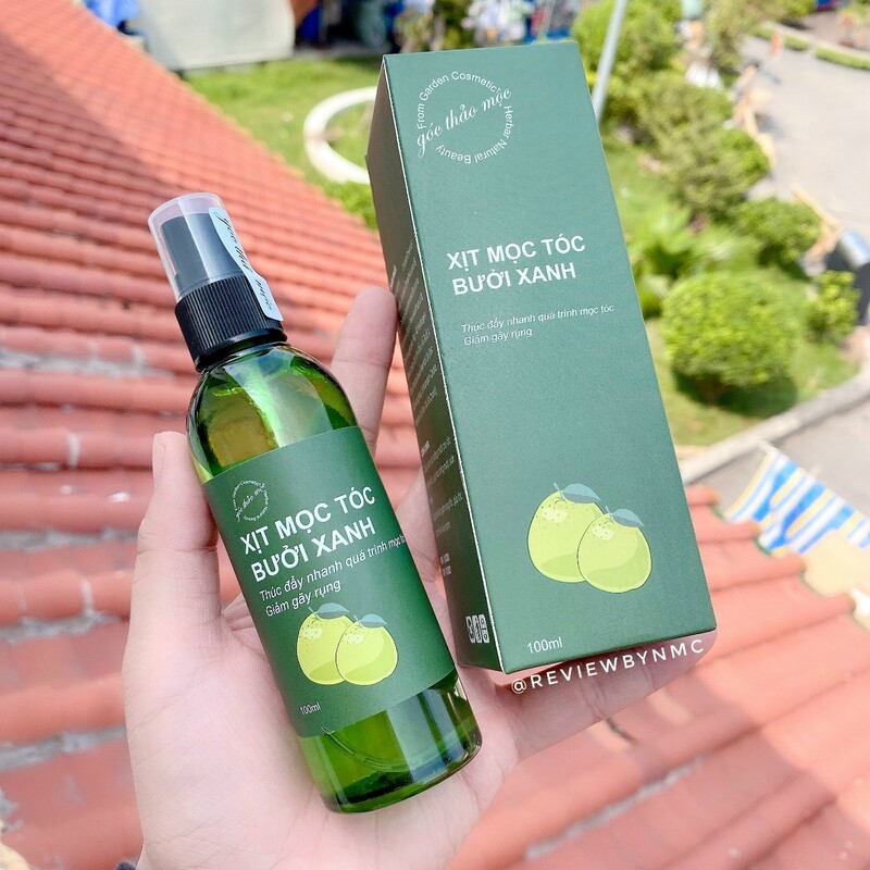 Xịt Mọc Tóc Bưởi Xanh 100ml Giảm rụng kích thích nhanh mọc tóc tinh dầu bưởi tự nhiên