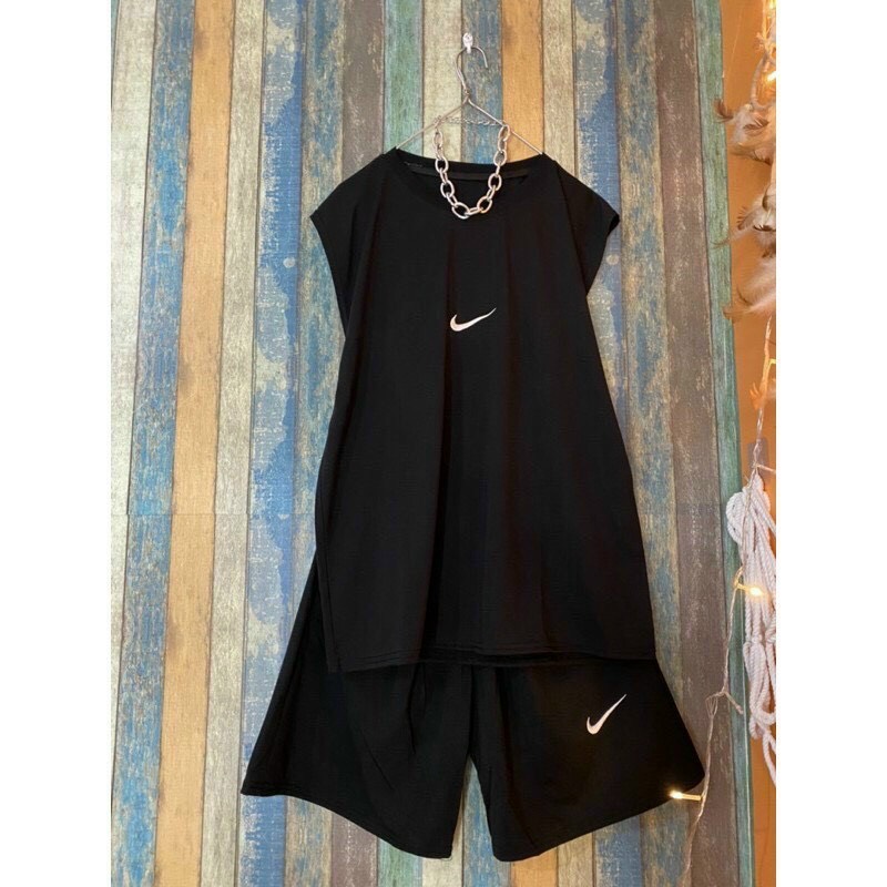 Set Tanktop Thêu Chữ V Freesize