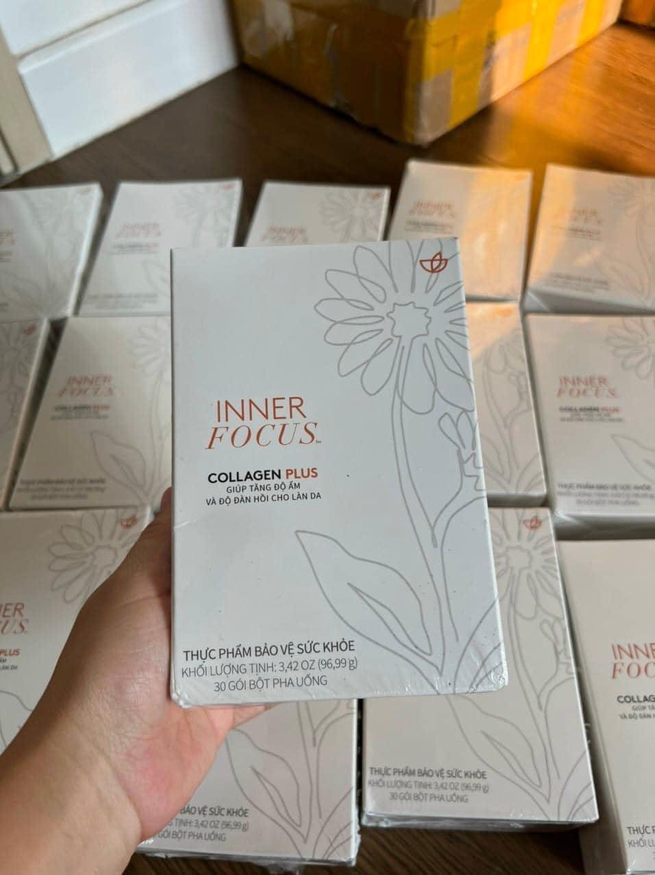 Collagen Inner Focus Nuskin colagen đẹp da mờ nám