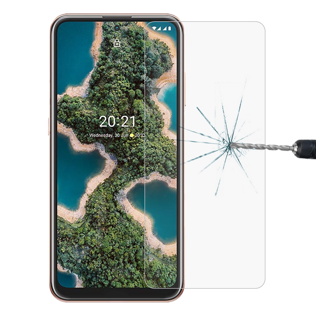 For nokia x20 0.26mm 9h 2.5d tempered glass film