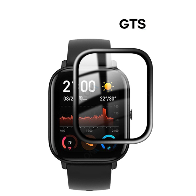 3D PMMA miếng bảo vệ màn hình Bảo Hiểm Đầy Đủ Cho Huami AMAZFIT GTS 2E GTS2 Mini GTS3 Smartwatch miếng bảo vệ màn hình