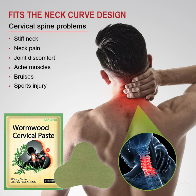 12/24/36Pcs%20Wormwood%20Cervical%20Patch%20Neck%20Spine%20Sticker%20Shoulder%20Back%20Waist%20Hands%20Relieve%20Sticker%20Arthritis%20Muscle%20Strain%20Nursing%20-%20Image%209
