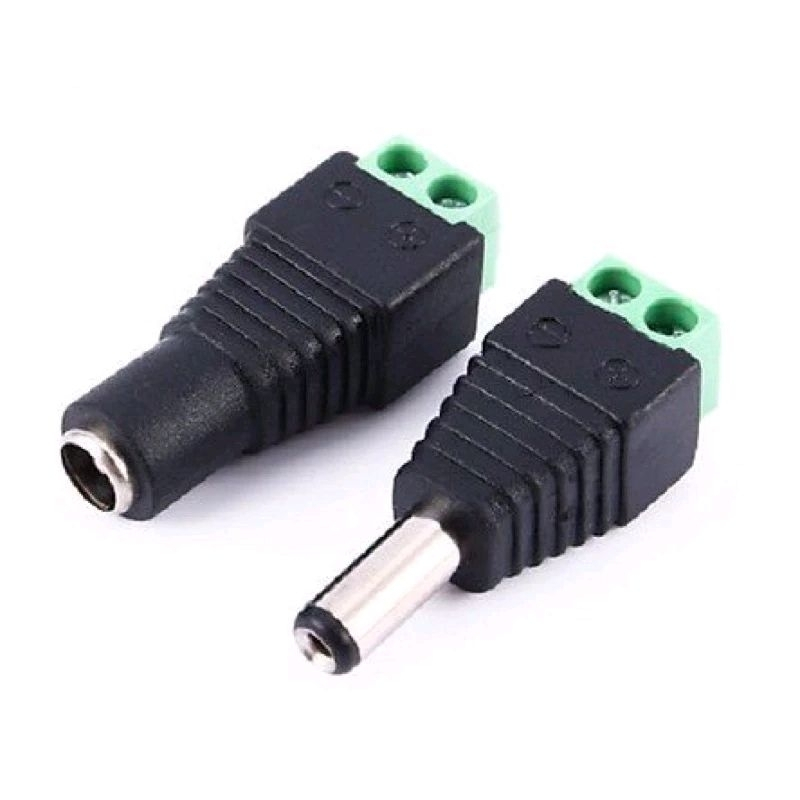 Đầu jack DC âm dương, jack DC đực/ cái chuyên dùng cho camera