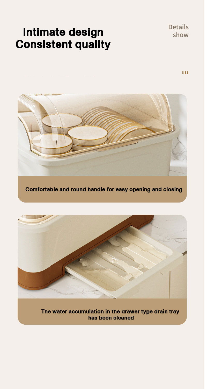 Bowls, chopsticks, storage box, kitchen, household, covered dormitories, dish storage rack, plastic cupboard, bowl box, and bowl rack that can be drained