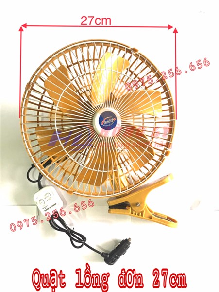 Quạt Lồng Đơn 27cm 24V quạt ô tô phụ kiện ô tô phụ tùng ô tô các dòng xe phụ tùng Hùng Lỳ