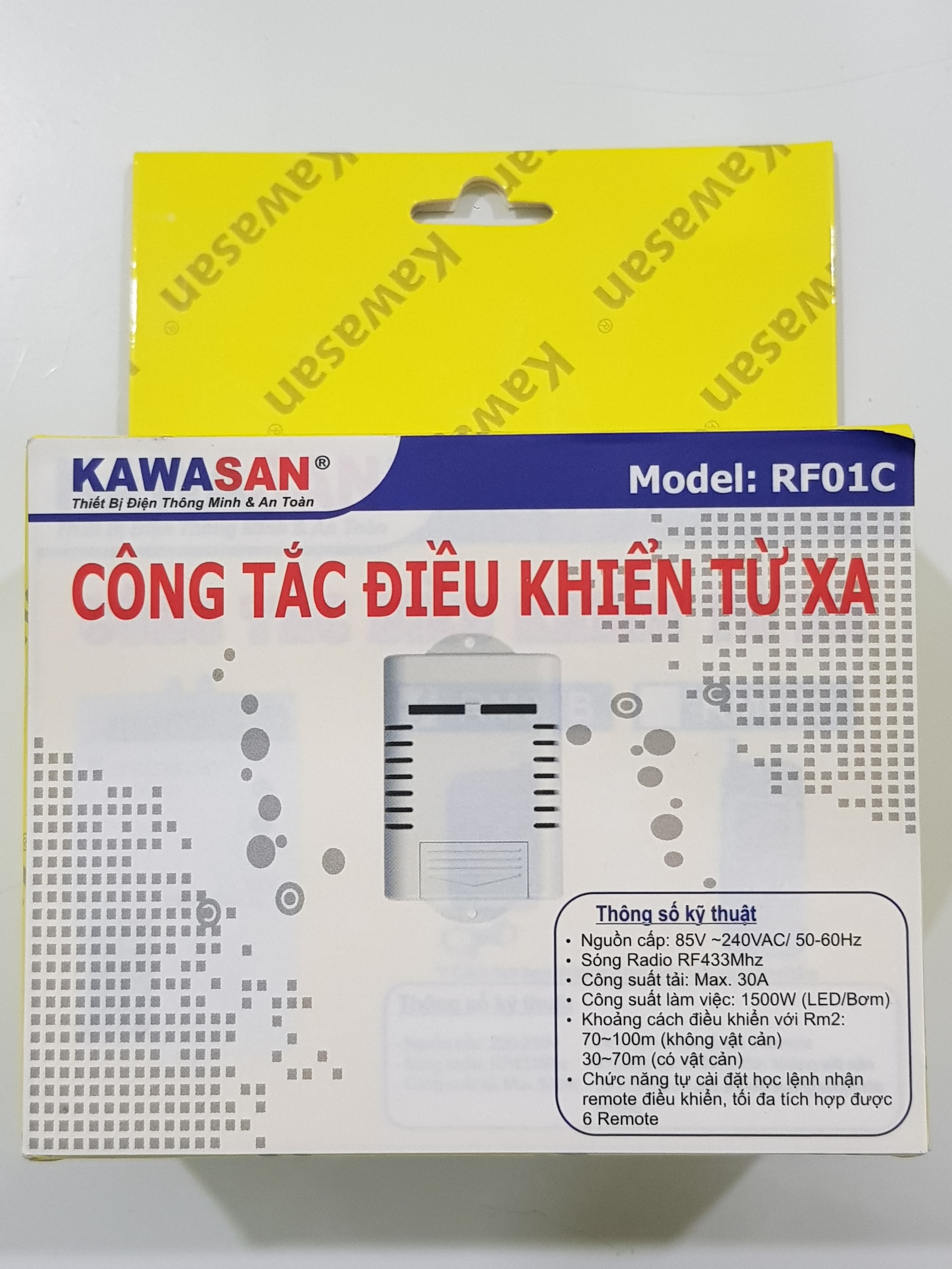 Công tắc điều khiển từ xa RF01C-RM2A