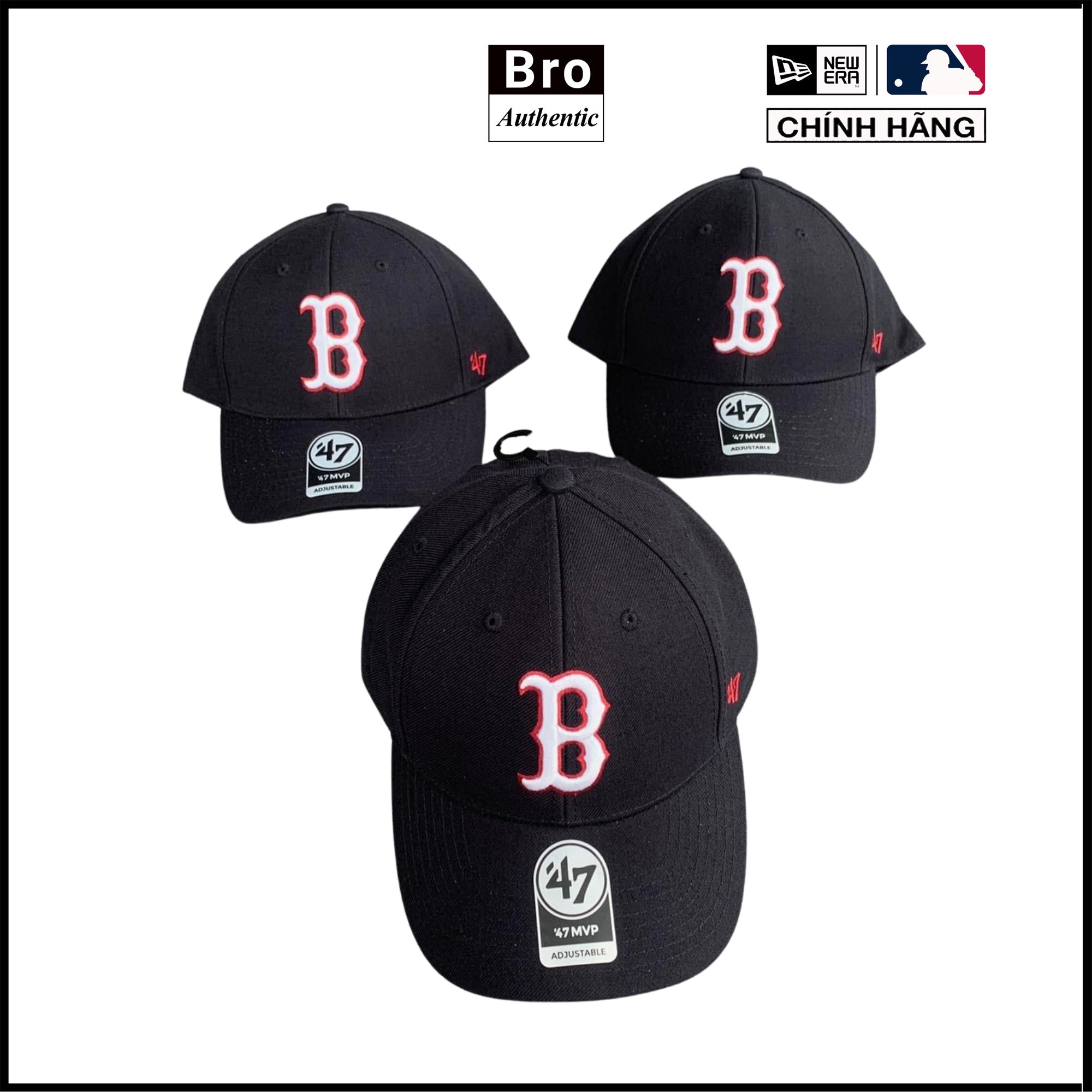 NÓN MLB BOSTON RED SOX VINTAGE OXFORD BALL CAP  RED