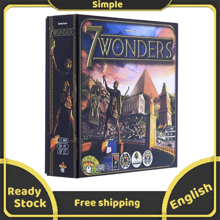 7 Wonders Board Game English Version Game Party Duel Wonders Lazada Singapore