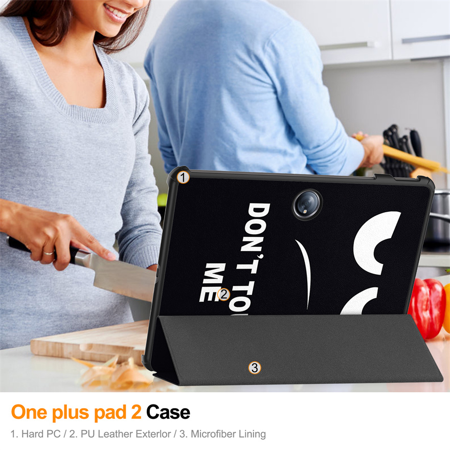 Stand case for One plus pad 2 Case 2024 Oneplus Pad Pro PU Leather 12.1inch Auto-sleep Wake Up Function Ultra Slim Lightweight Smart Shell Stand Cover for One plus pad 2 2024 Oneplus Pad Pro case.