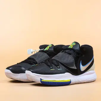 Nike Kyrie 6 Basketball Shoe White Blue Fury Opti Yellow Digital