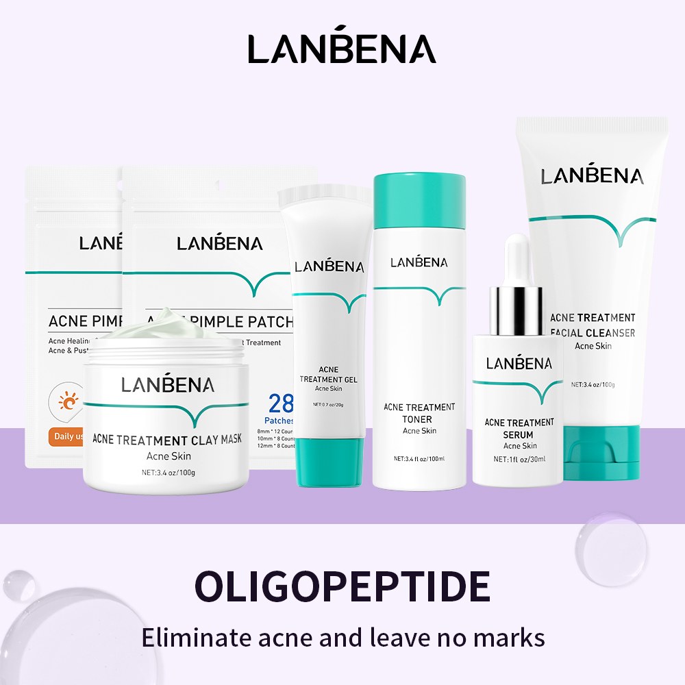 LANBENA Acne Treatment Acne Pimple Scar Remove Set Daily Skin Care 7