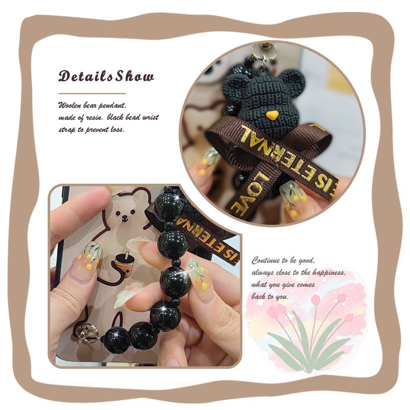 Simplicity%20Cartoon%20Phone%20Case%20For%20OPPO%20A5X%205G/4G%202025%20Global%20Back%20Cover%20silicone%20soft%20case%20Bear%20bracelet%20Waterproof%20cute%20-%20Image%202