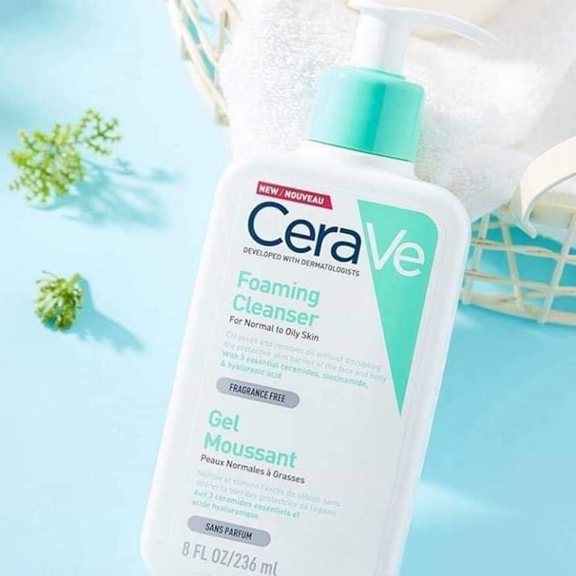 [FREE SHIP] Sữa Rửa Mặt Cerave Da Dầu Và Da Khô 236ml
