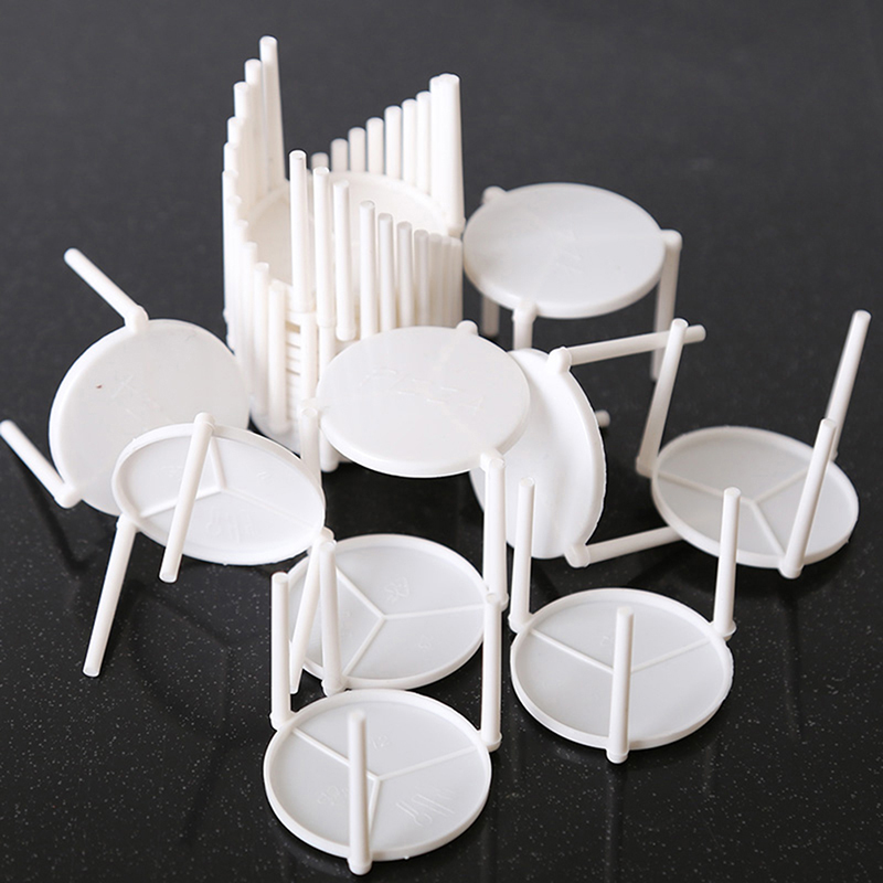 HE🔥 100Pcs Pizza Saver Stand White Plastic Tripod Stack Fixing Rack Baking Tool