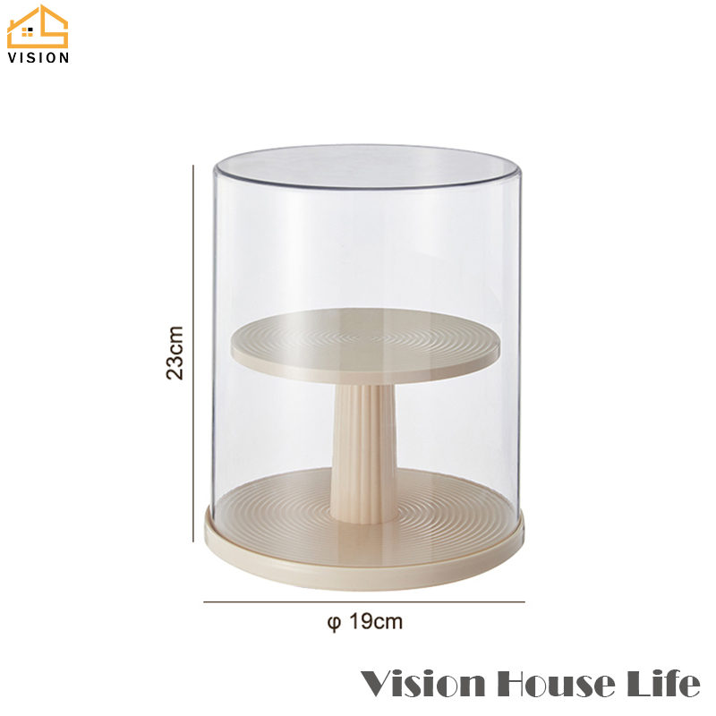Tầm Nhìn 360 ° Xoay Hiển Thị Trường Hợp Với Rõ Ràng Bìa hai lớp Đồ chơi búp bê Lưu Trữ Hộp Bộ Sưu Tập Hộp đồ chơi sưu tập Hiển Thị Đứng Với nắp trong suốt Chống Bụi