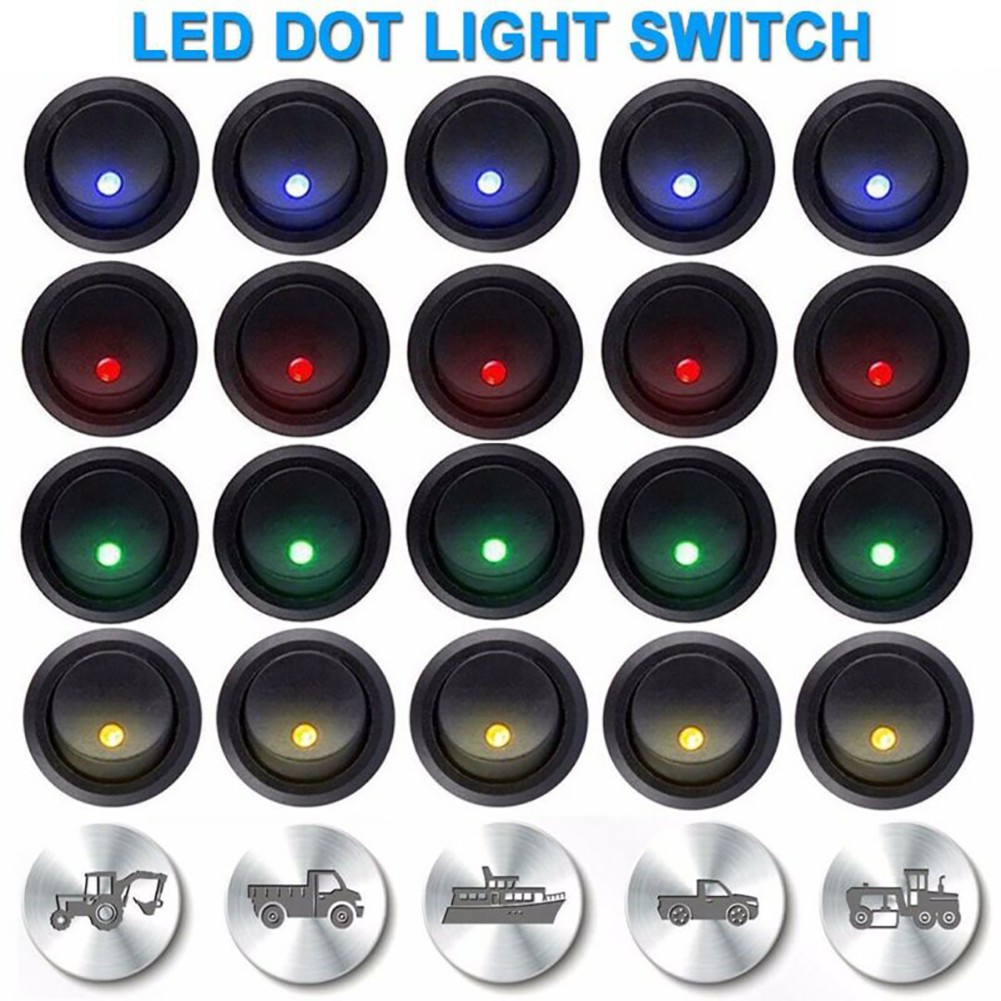 1pc LED Switch 20A Accessories Boat Car DC 12V Dash ON/OFF Rocker Switch 【Free Shipping】